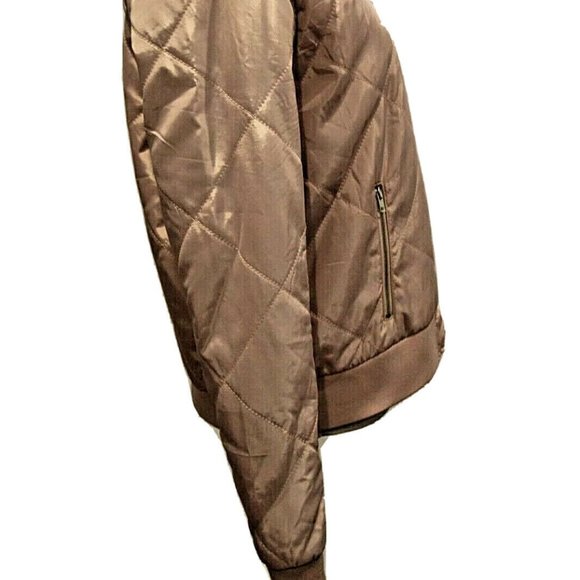 RUE21 Dusty Rose Quilted Bomber Jacket - Picture 7 of 8